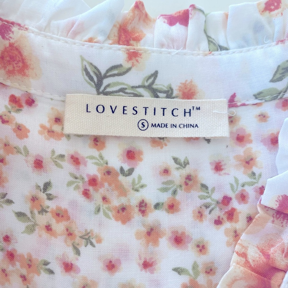 NWOT LOVESTITCH Ruffle Sleeveless Blouse - Picture 10 of 14